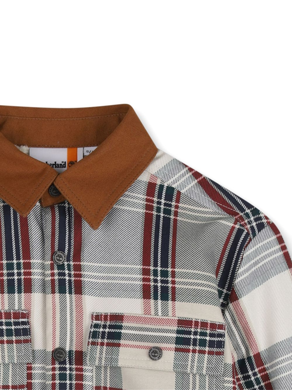 Camicia in flanella a quadri con dettagli logo Timberland