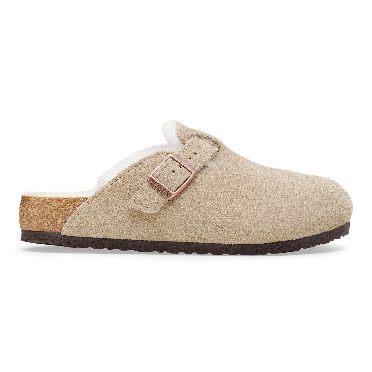 Sabot Boston beige con dettagli logo Birkenstock