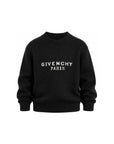Maglione nero con logo ad intarsio Givenchy a contrasto