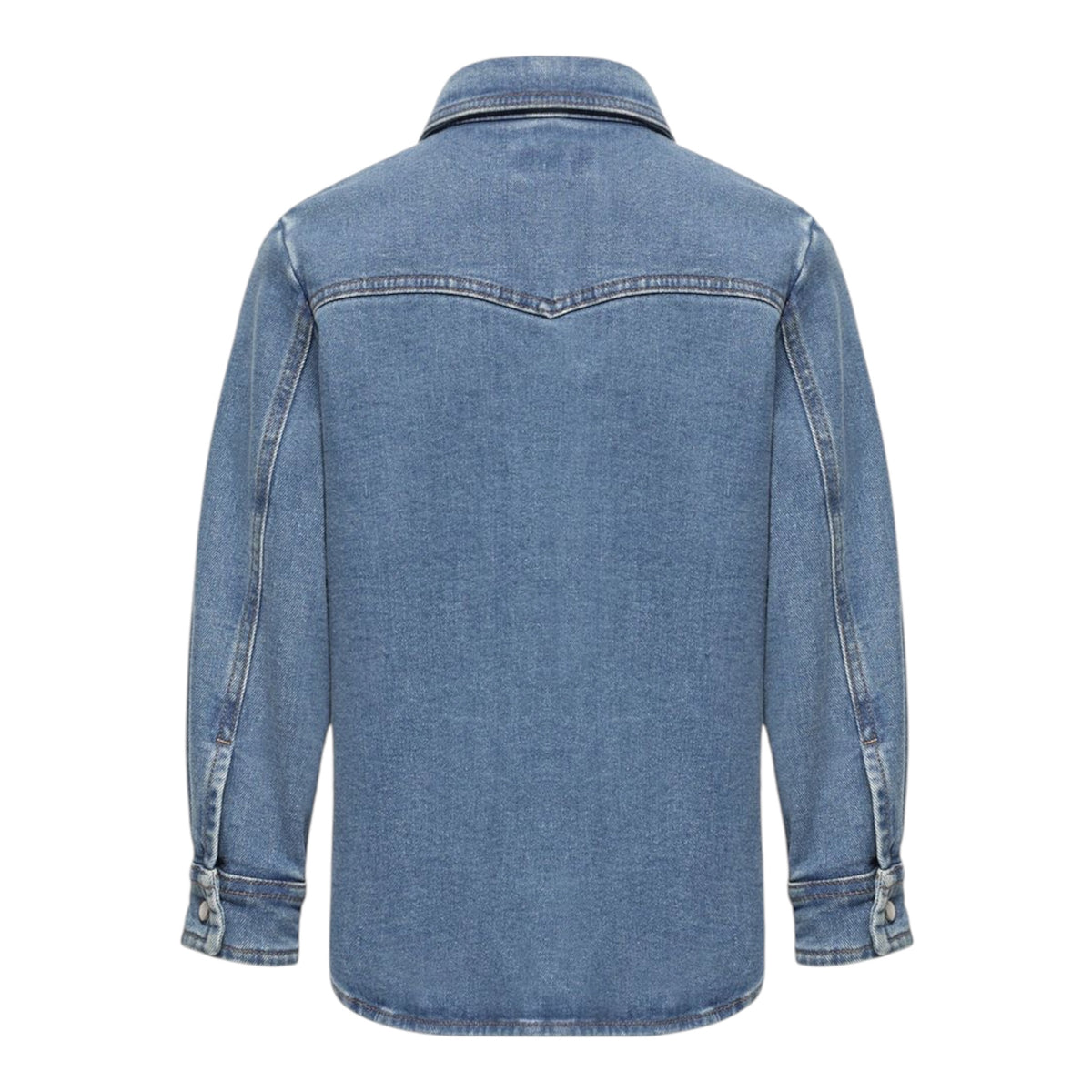 Camicia in jeans con dettagli patch Moncler