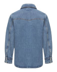 Camicia in jeans con dettagli patch Moncler