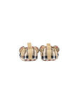 Scarpa culla beige con fantasia check Burberry