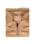 Giubbino marrone baby con pelliccia e dettaglio logo Colmar