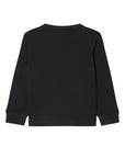 T-shirt manica lunga nera con patch logo Lacoste