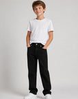 Jeans nero con dettagli logo Givenchy cuciti sul retro