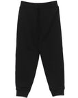 Pantalone nero con dettagli check Burberry