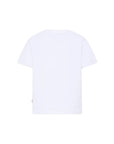 T-shirt bianca con dettaglio logo Burberry stampato