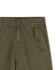 Pantalone verde con dettagli logo Givenchy cuciti sul retro