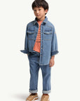 Camicia in jeans con dettagli patch Moncler