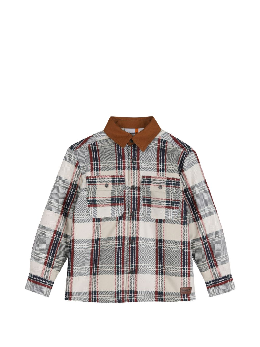 Camicia in flanella a quadri con dettagli logo Timberland