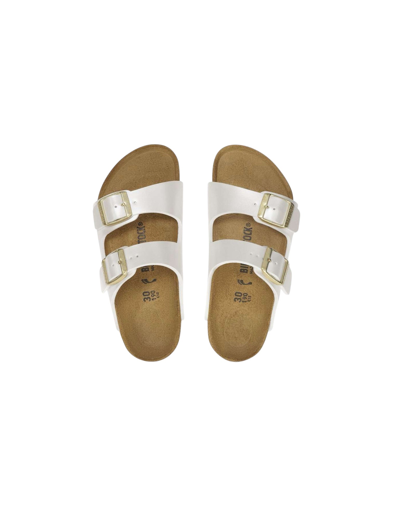 Sandali Arizona bianchi metallizzati Birkenstock