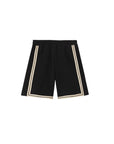 Bermuda nero con stampa logo Palm Angels
