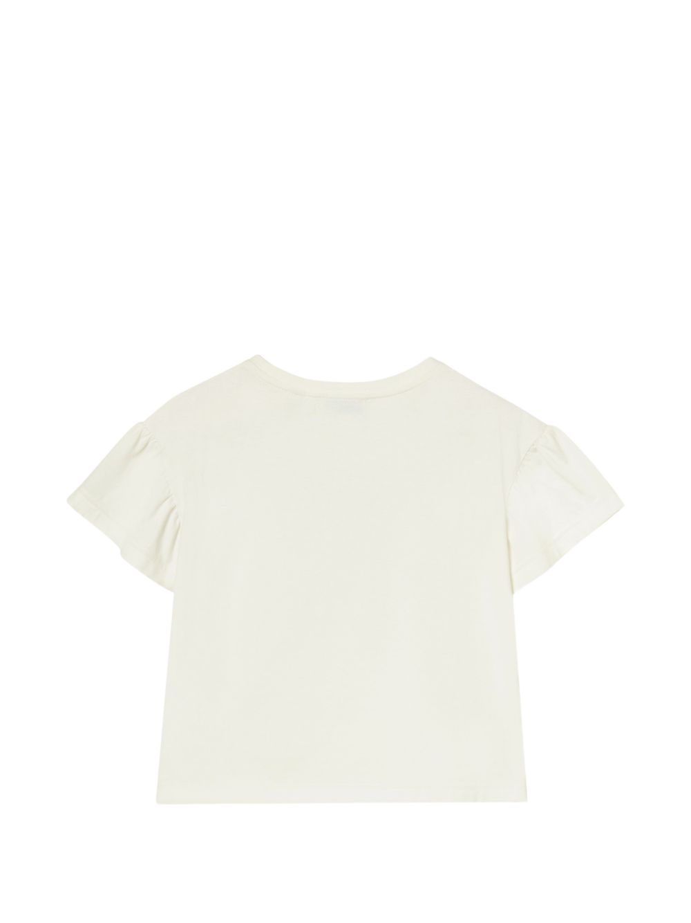 T-shirt bianco con dettaglio fiocco check Burberry