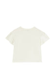 T-shirt bianco con dettaglio fiocco check Burberry