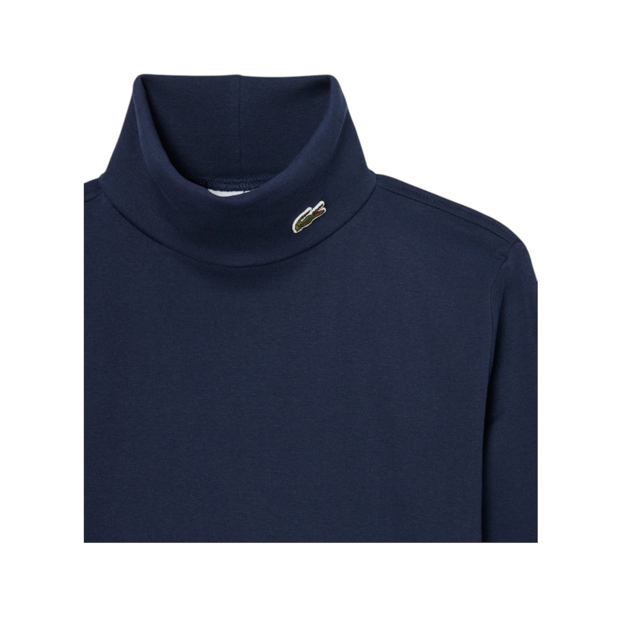 Lupetto blu con patch logo Lacoste