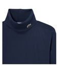 Lupetto blu con patch logo Lacoste