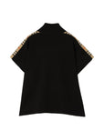 Mantella nera con dettagli logo Burberry