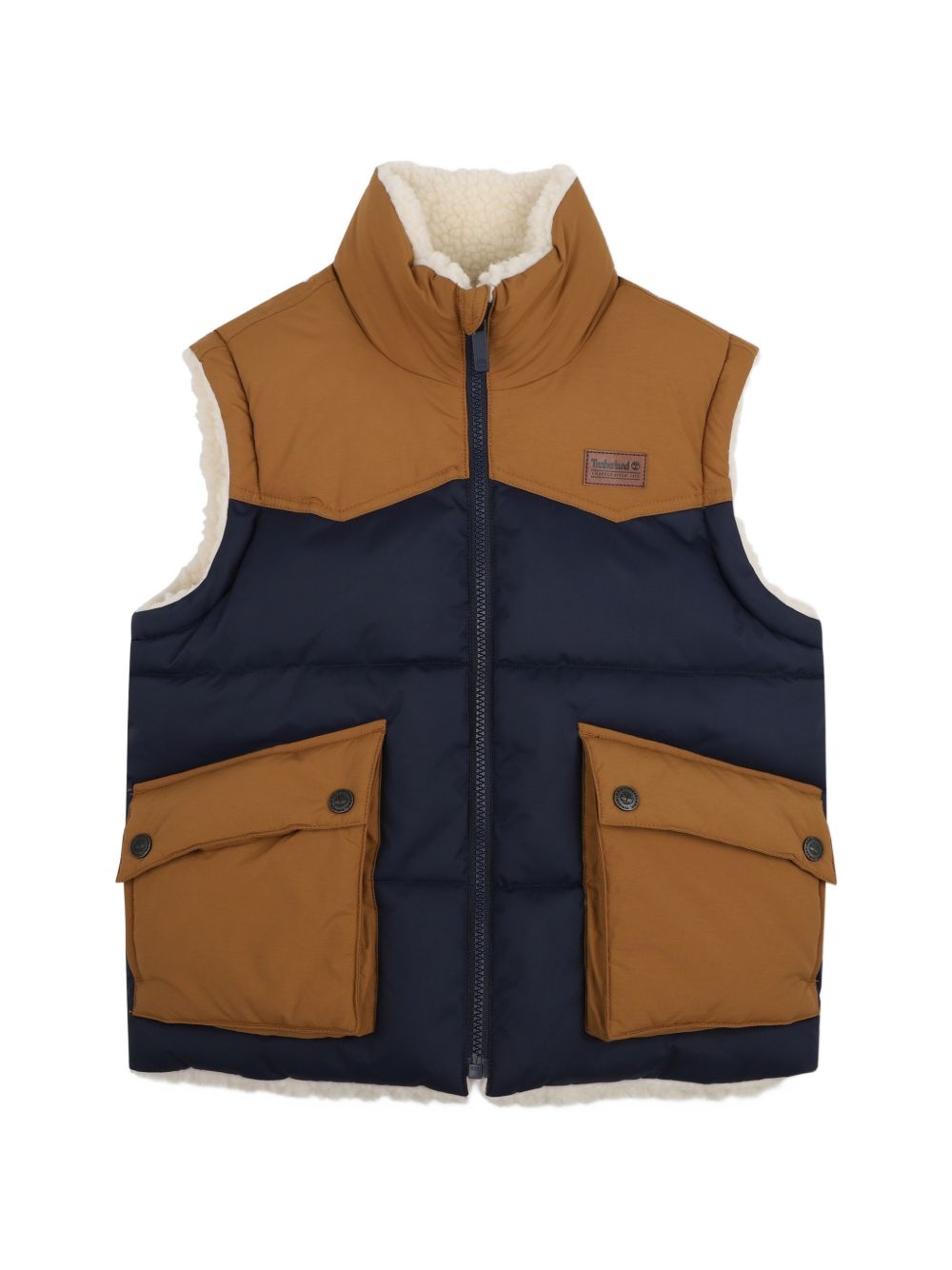 Smanicato reversibile con dettagli logo Timberland