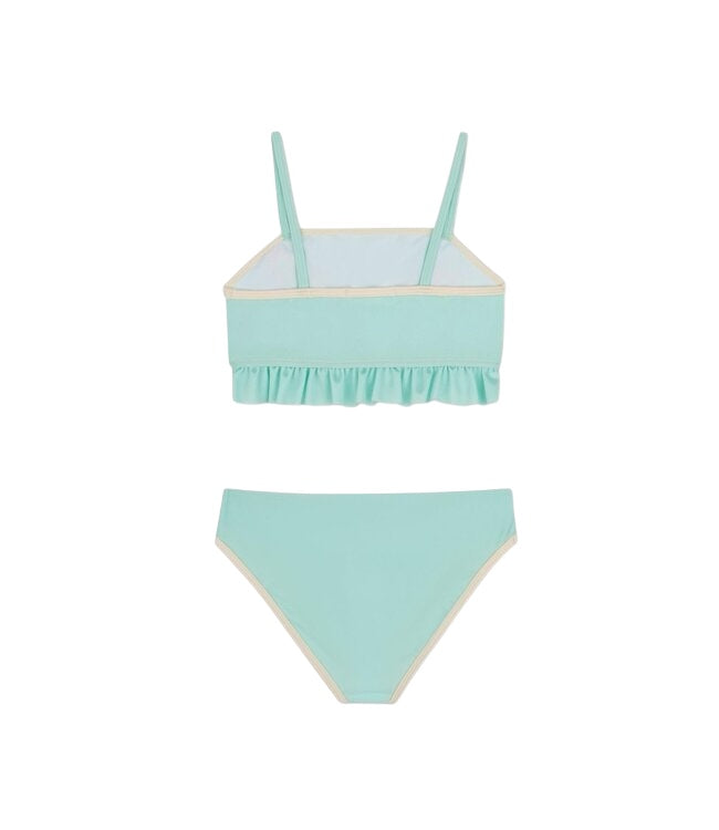 Costume bikini verde acqua con strass applicati Billieblush