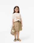 Gonna baby beige con bottoni Burberry