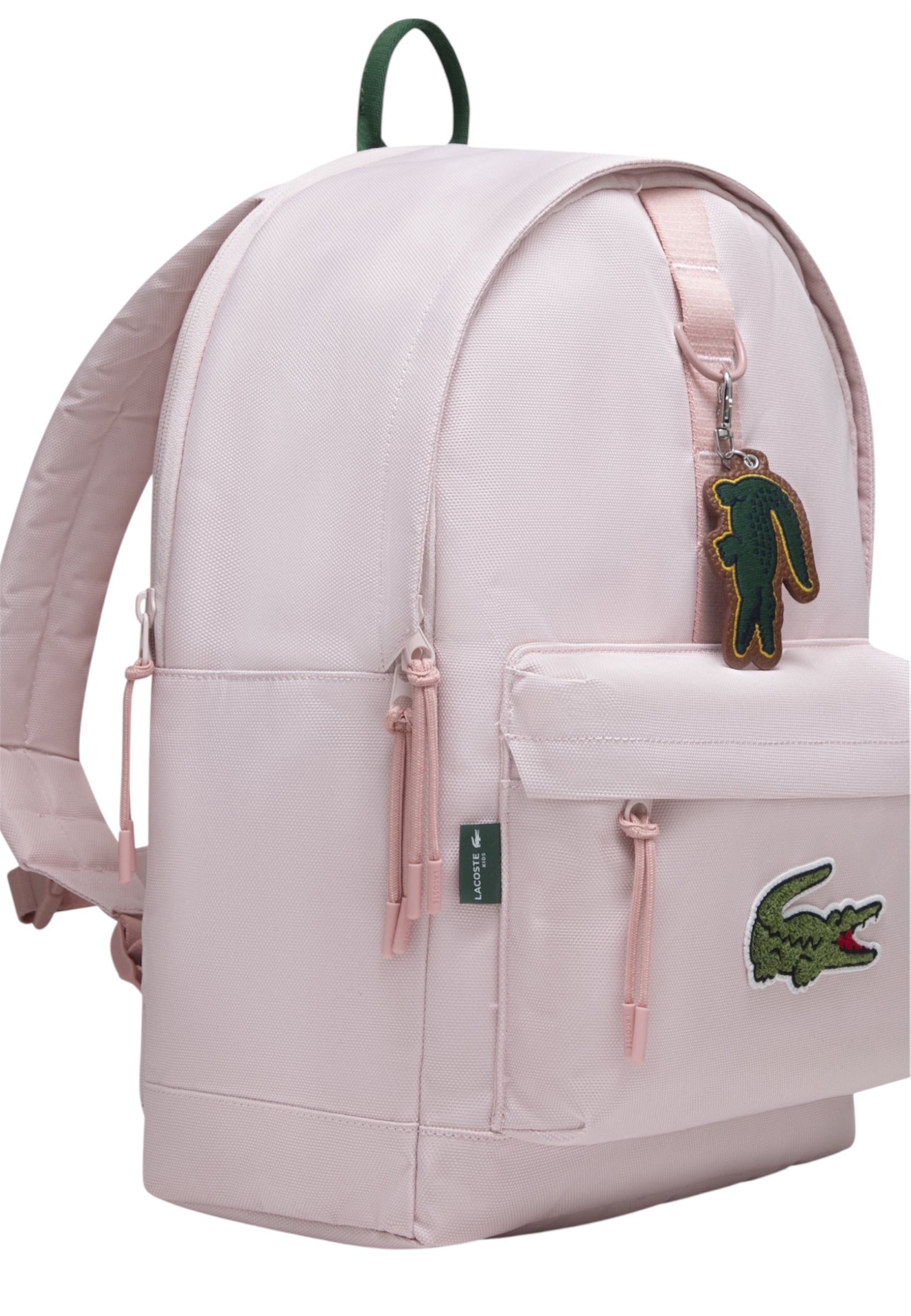 Zaino rosa con dettaglio patch cucito Lacoste