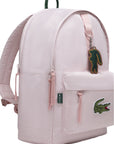 Zaino rosa con dettaglio patch cucito Lacoste