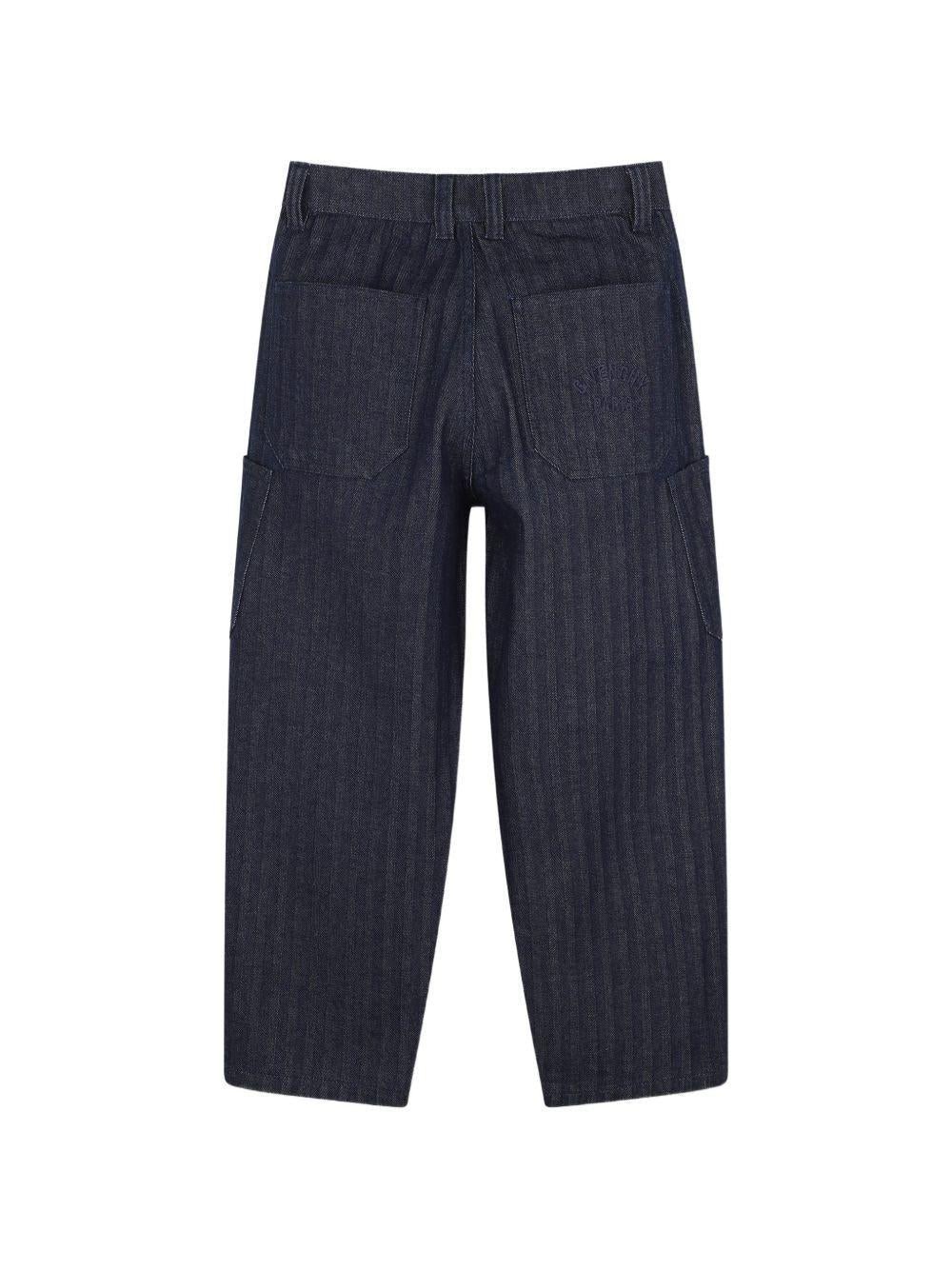 Jeans blu con dettagli logo Givenchy cuciti sul retro