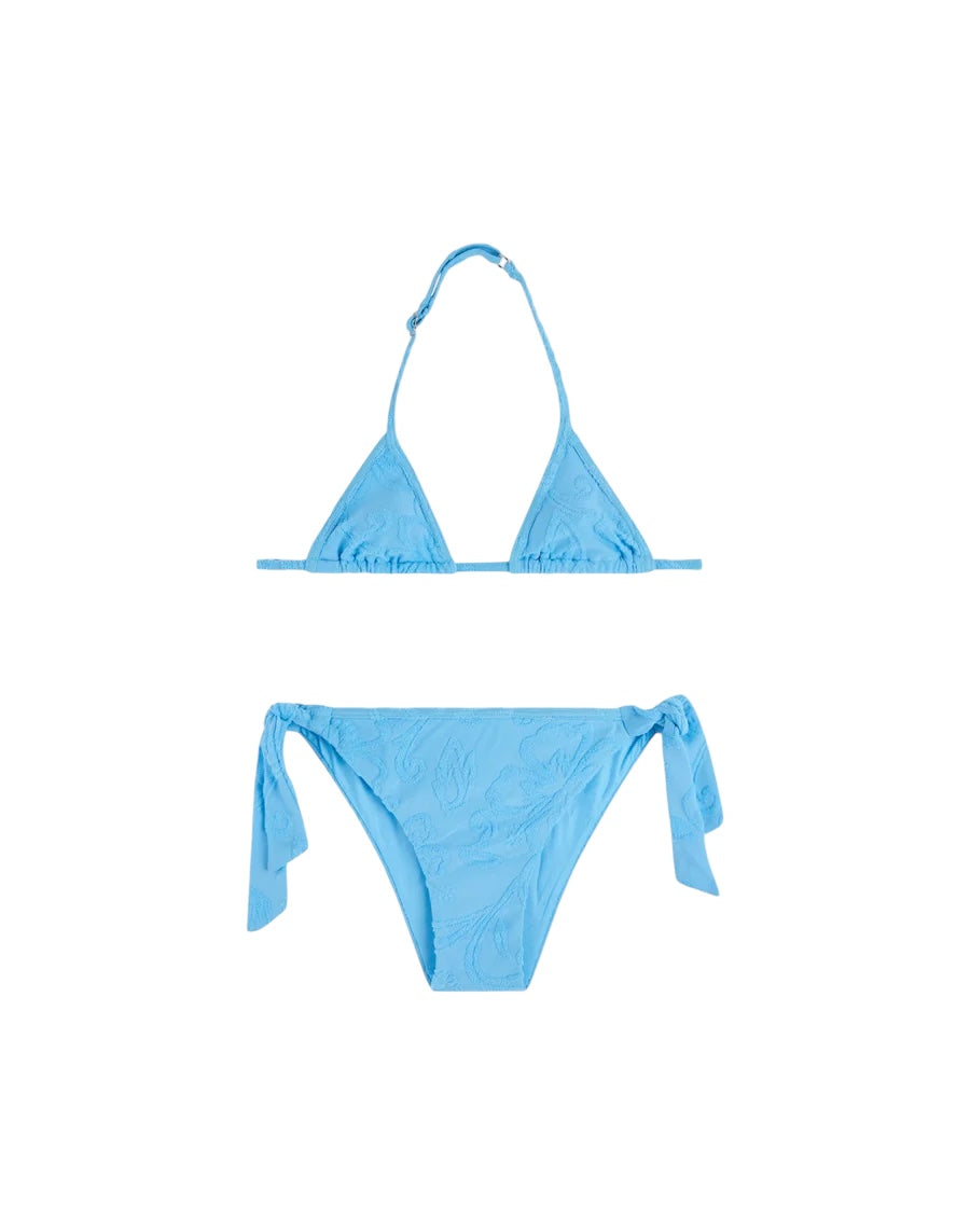 Costume bikini azzurro con dettagli Sundek