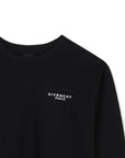 Felpa nera girocollo con stampa logo Givenchy a contrasto