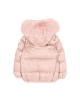 Giubbino rosa baby con pelliccia e dettaglio logo Colmar
