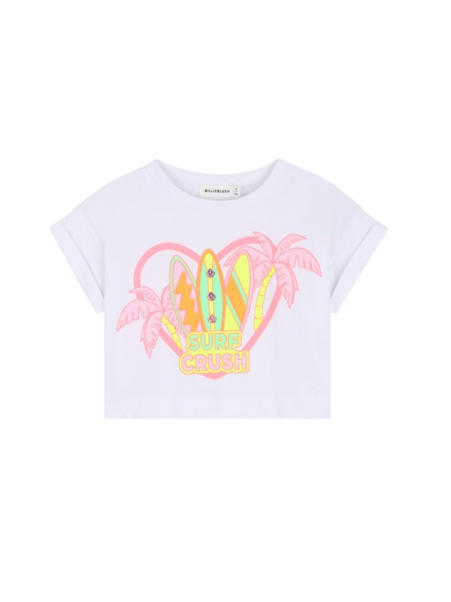 T-shirt cropped con stampa Billieblush