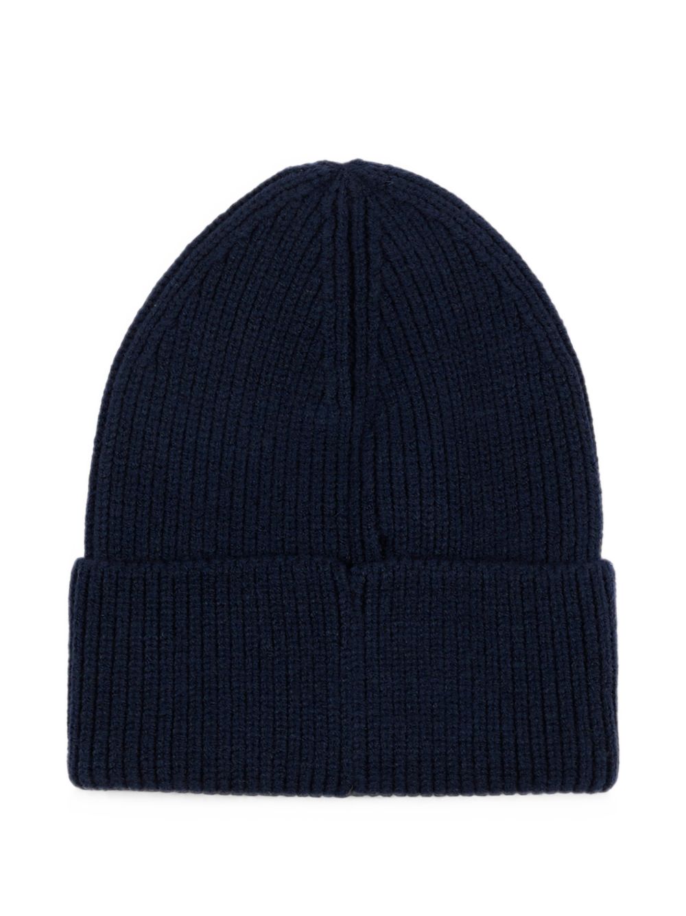 Cappello blu con logo Timberland cucito a contrasto bianco