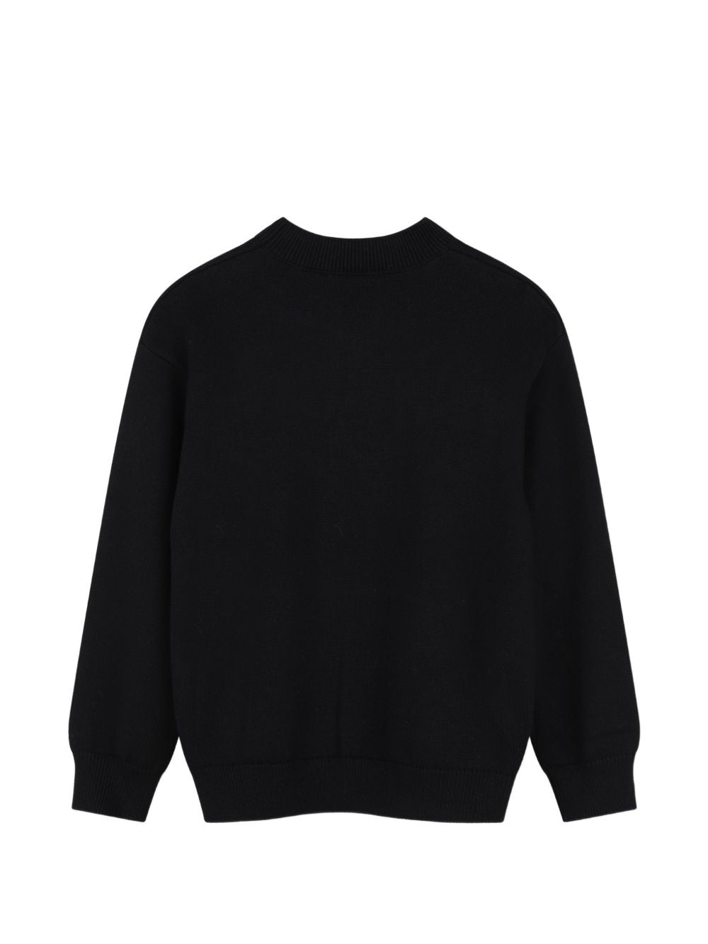 Maglione nero con logo ad intarsio Givenchy a contrasto