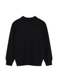 Maglione nero con logo ad intarsio Givenchy a contrasto