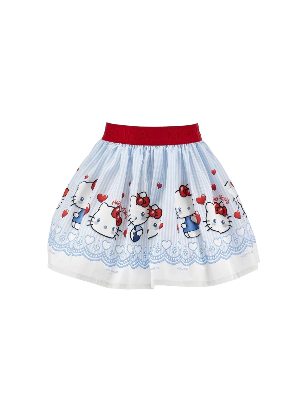Gonna bianca con stampa Hello Kitty Monnalisa