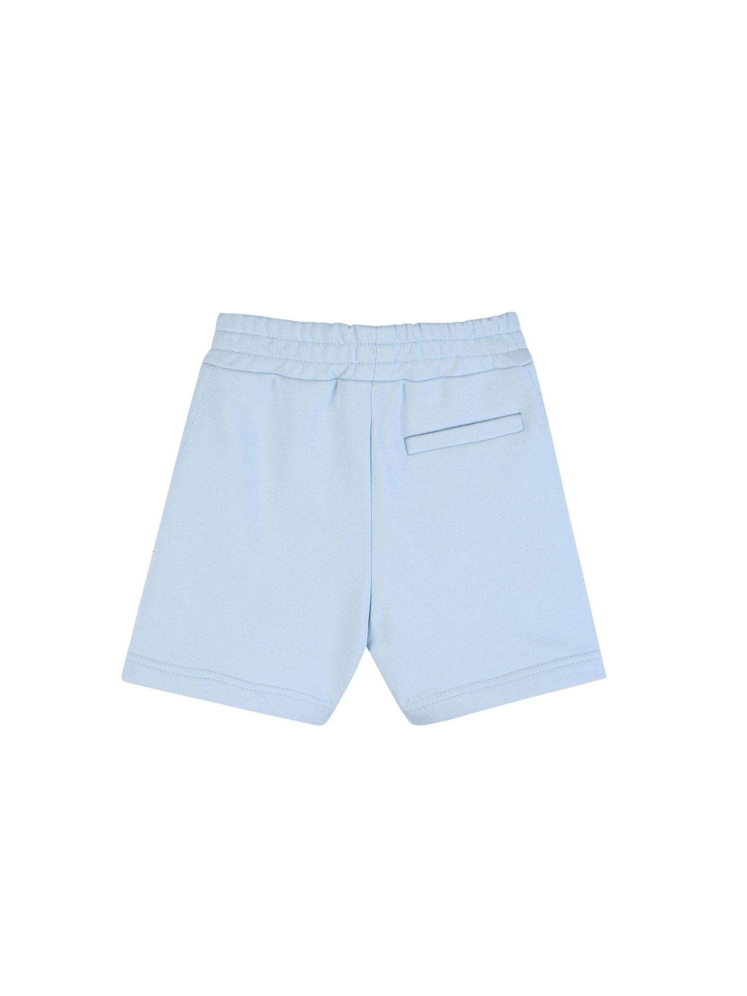 Bermuda azzurro con stampa logo Givenchy