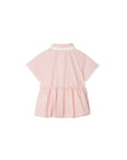 Abito rosa con logo cucito Fendi