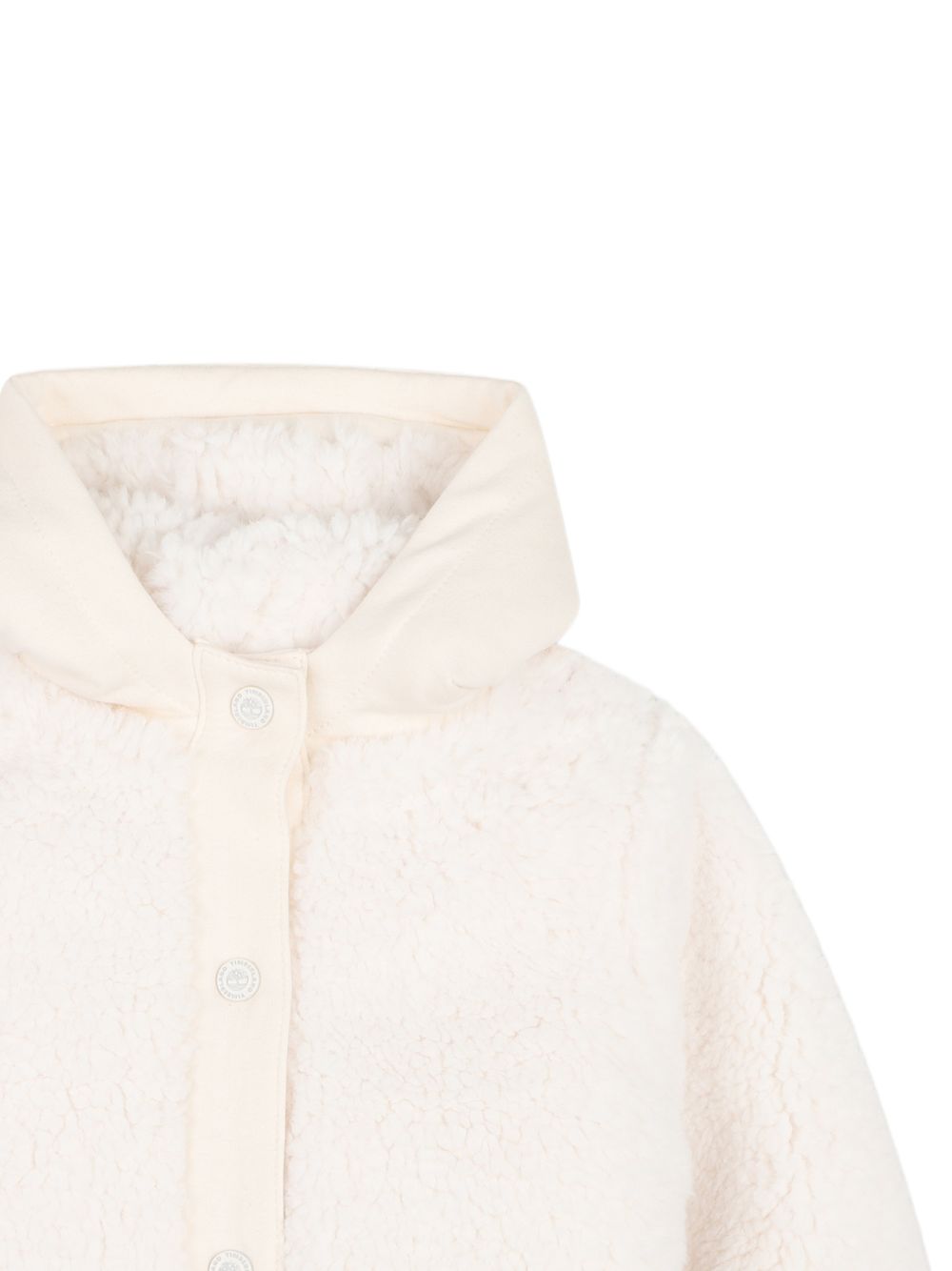 Felpa teddy panna con dettagli logo Timberland