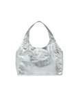 Borsa argento con stampa logo Sundek