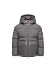 Giubbino Barin grigio con dettaglio patch Moncler