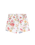 Pantaloncino bianco con stampa a fiori Chloè