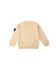Felpa beige con dettaglio patch Stone Island