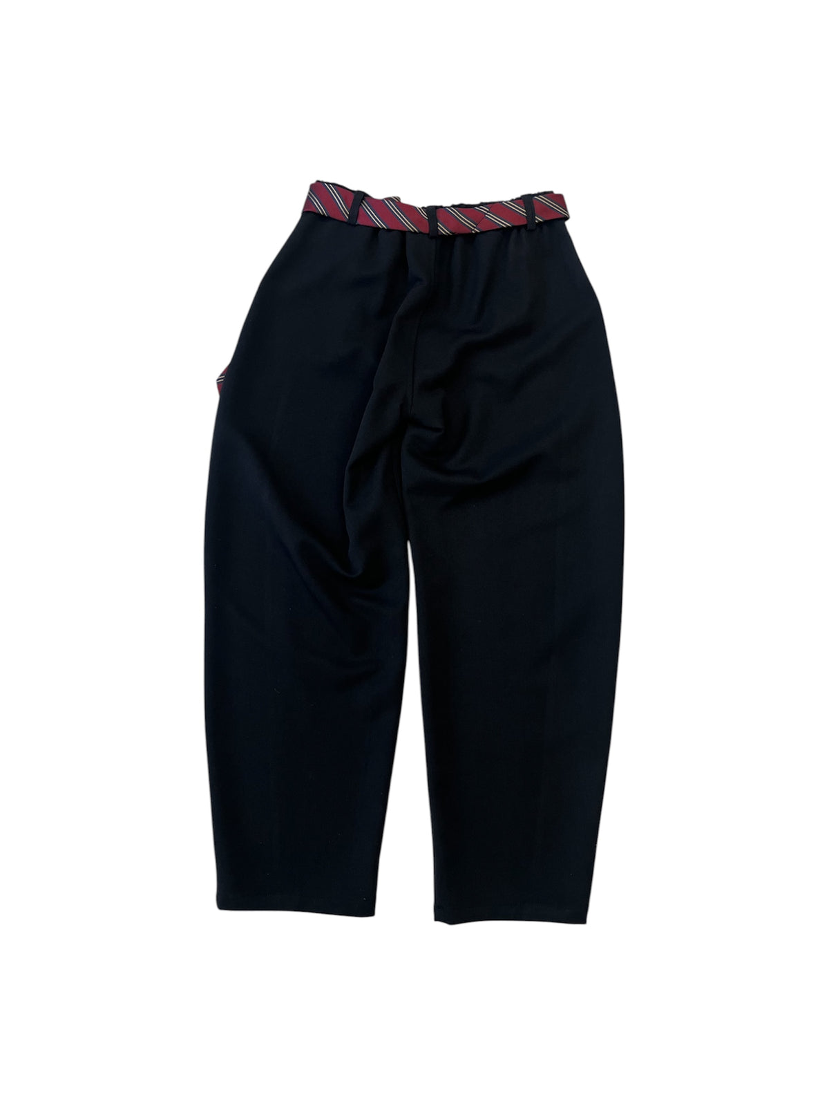 Pantalone nero con cravatta e dettagli logo Lulu