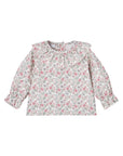 Camicia bianca con fantasia rose e dettagli Paz Rodriguez