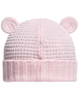 Cappello blu con orecchie e patch cucito Moncler