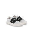 Scarpe bianche slip on in pelle con dettaglio logo Givenchy