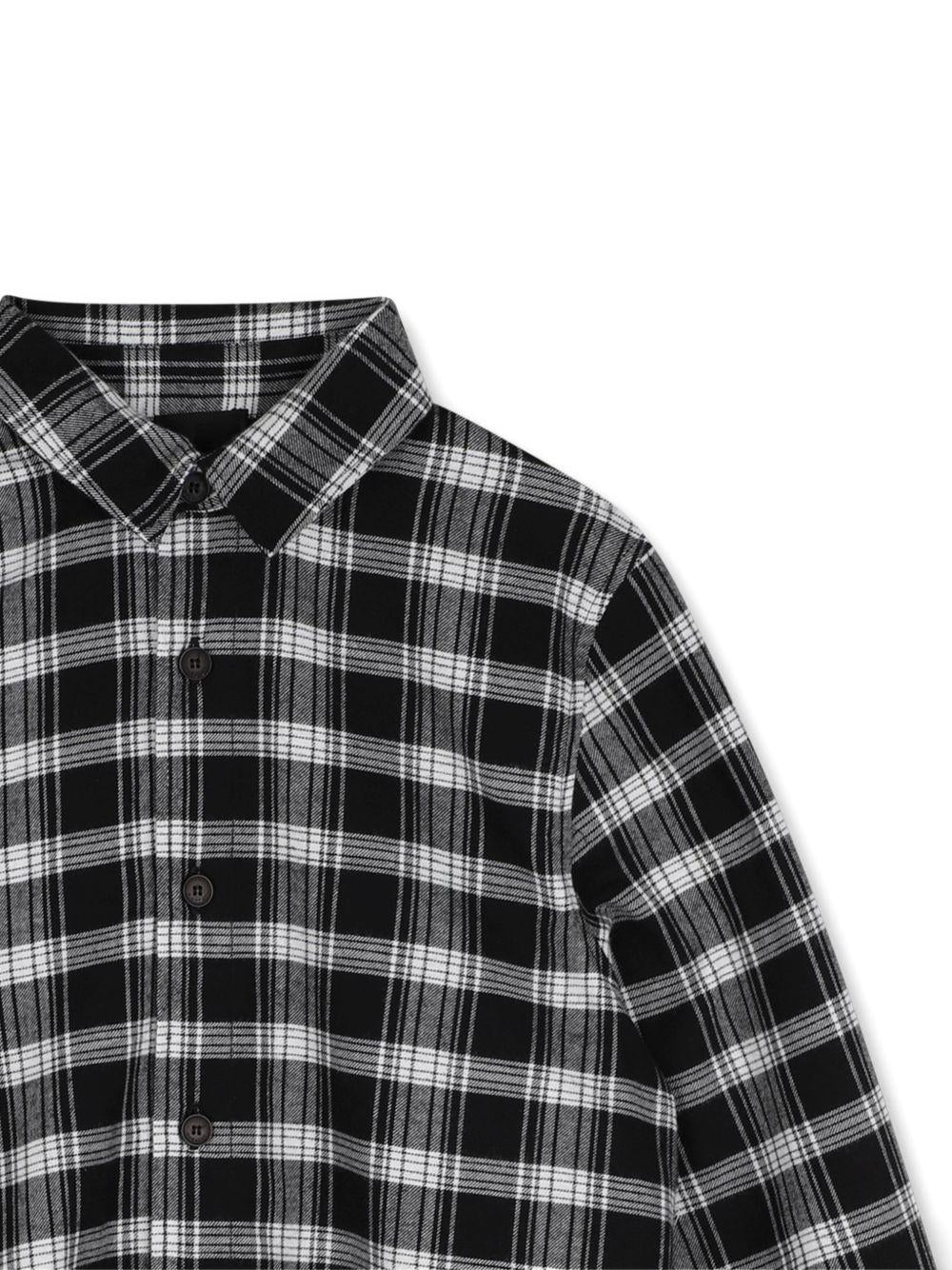 Camicia con fantasia quadri e dettagli logo Givenchy