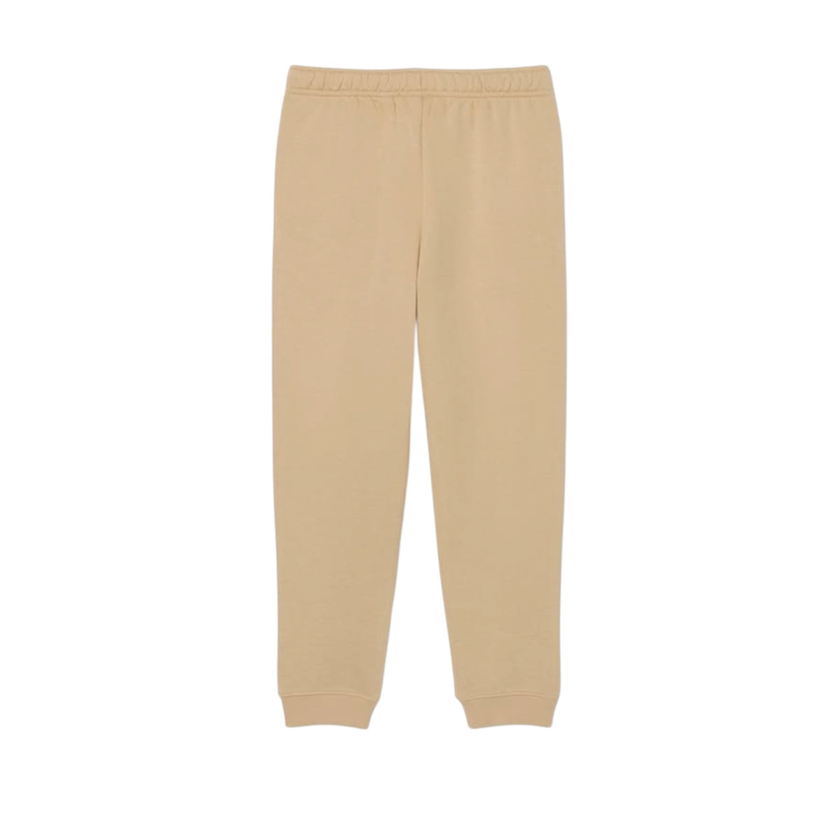 Pantalone in felpa beige con patch logo Lacoste