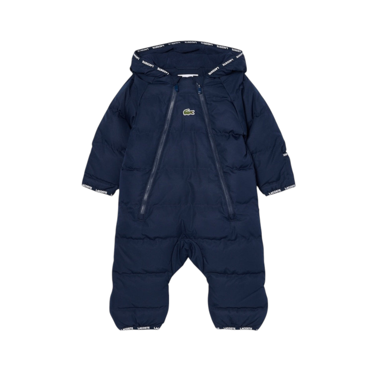 Eschimo blu con patch logo Lacoste frontale