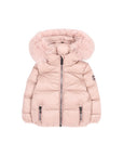Giubbino rosa baby con pelliccia e dettaglio logo Colmar